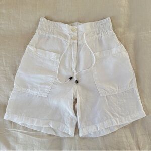 WRAP 100% Linen Shorts US 4